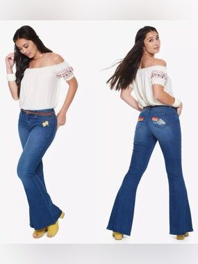 Her Universe Star Wars Solo Bell Bottom Jeans Juniors Size 5 ✨